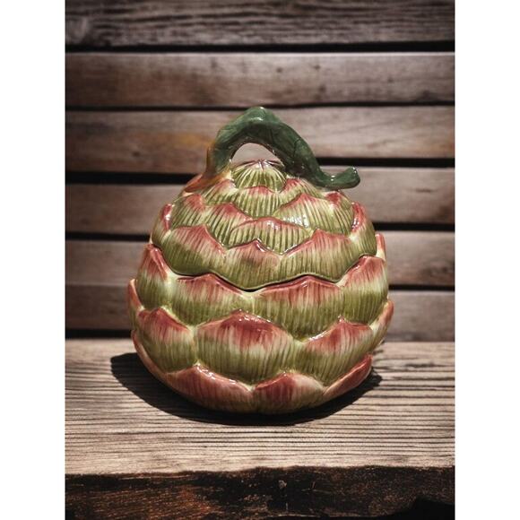 Fitz and Floyd French Market Collection Candy Jar with Lid in Original Box - Picture 4 of 8